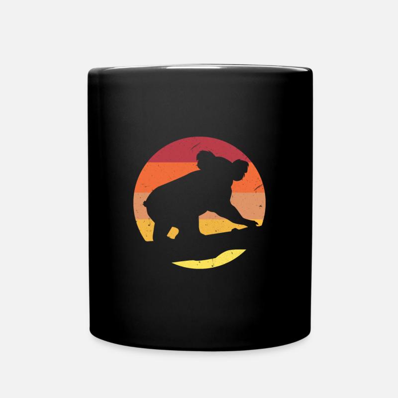 Koala Retro Australia Marsupial - Full Colour Mug - black