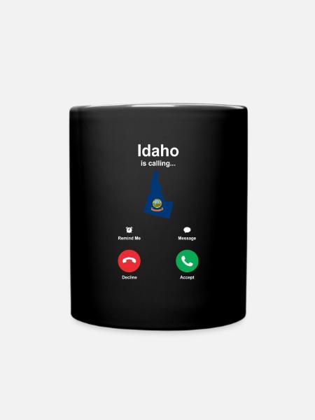 Idaho - Tasse einfarbig - Schwarz