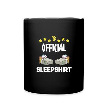 Mignon cadeau de pandas endormis - Mug uni - noir - Devant