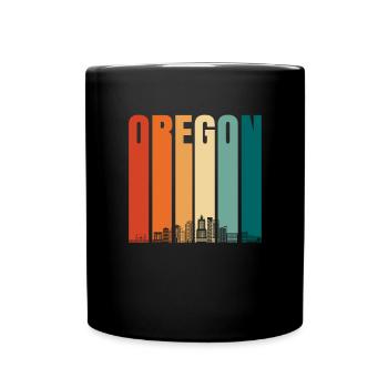 Oregon - Tasse einfarbig - Schwarz - Vorne