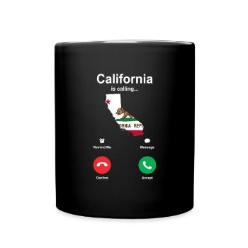 Californie - Mug uni - noir - Devant