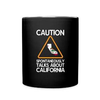Californie - Mug uni - noir - Devant