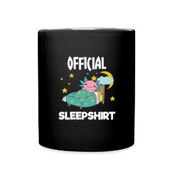 Beau cadeau Axolotl de couchage - Mug uni - noir - Devant