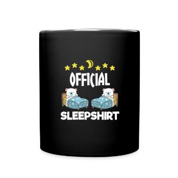 Cadeau d’ours polaire endormi - Mug uni - noir - Devant