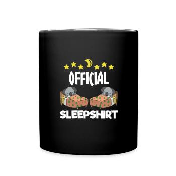 Nice Sleeping Koala Gift - Full Colour Mug - black - Front