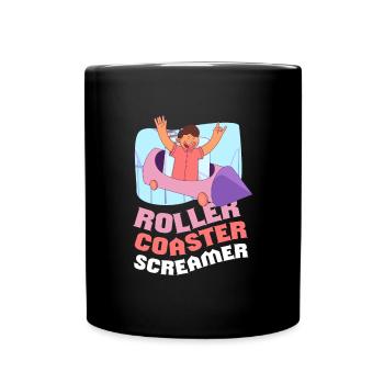 Montagnes russes Screamer Roller Coaster - Mug uni - noir - Devant