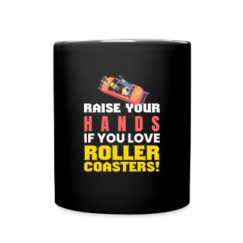Vous aimez Rollercoasters Roller Coaster - Mug uni - noir - Devant