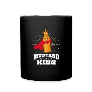 Mustard King Gift - Full Colour Mug - black - Front