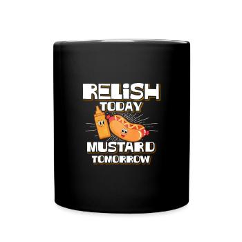 Mustard Morning Gift - Full Colour Mug - black - Front