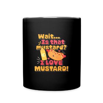 Mustard Morning Gift - Full Colour Mug - black - Front