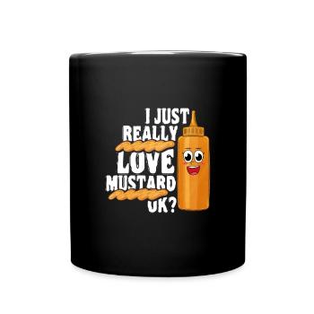 Love mustard gift - Full Colour Mug - black - Front