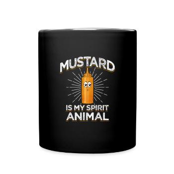Mustard Morning Gift - Full Colour Mug - black - Front