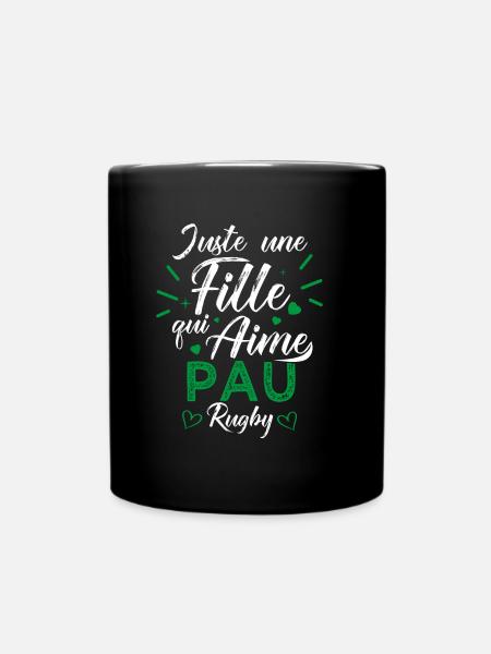 une fille aime pau rugby club Pau Section paloise - Mug uni - noir