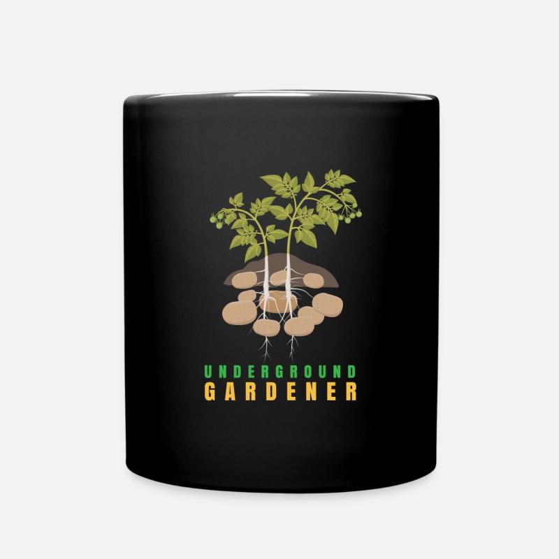 Underground Gardener Kartoffel - Tasse einfarbig - Schwarz