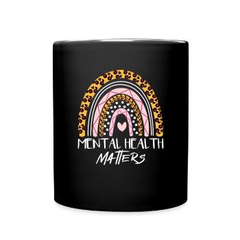 Psychische Gesundheit Angelegenheiten Bohemian Reg - Tasse einfarbig - Schwarz - Vorne