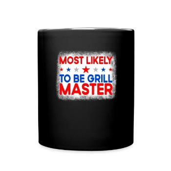 Am wahrscheinlichsten das Grillen des Matching am - Tasse einfarbig - Schwarz - Vorne