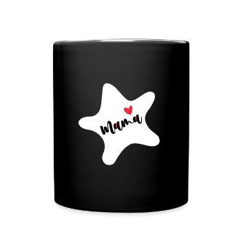 Seestern - Tasse einfarbig - Schwarz - Vorne