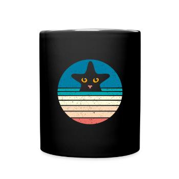 Seestern - Tasse einfarbig - Schwarz - Vorne
