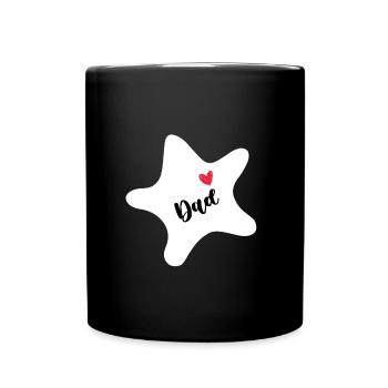 Seestern - Tasse einfarbig - Schwarz - Vorne