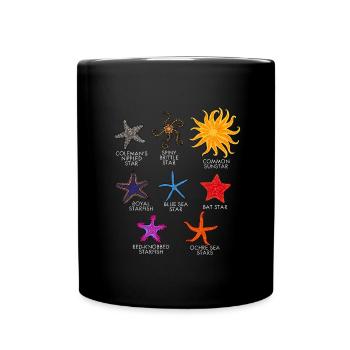 Seestern - Tasse einfarbig - Schwarz - Vorne