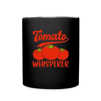 Tomate - Tasse einfarbig - Schwarz - Vorne