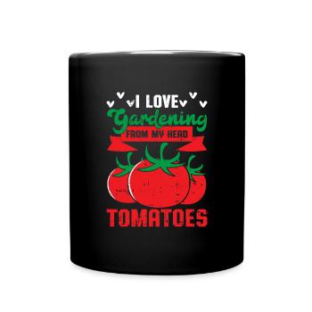 Tomate - Tasse einfarbig - Schwarz - Vorne