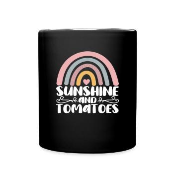 Tomate - Tasse einfarbig - Schwarz - Vorne