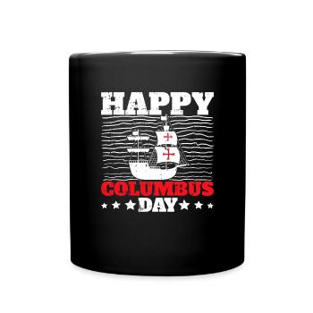 Christopher Columbus - Tasse einfarbig - Schwarz - Vorne