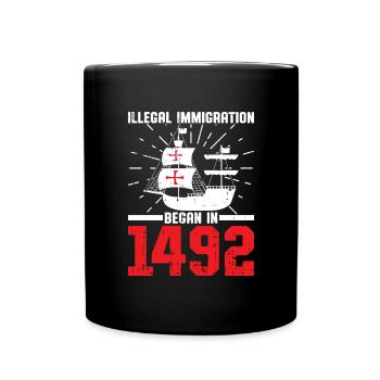 Christopher Columbus - Tasse einfarbig - Schwarz - Vorne