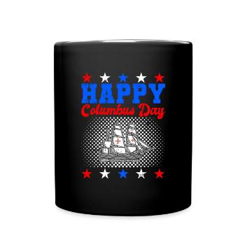 Christopher Columbus - Tasse einfarbig - Schwarz - Vorne