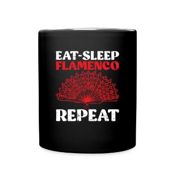 Flamenco - Tasse einfarbig - Schwarz - Vorne