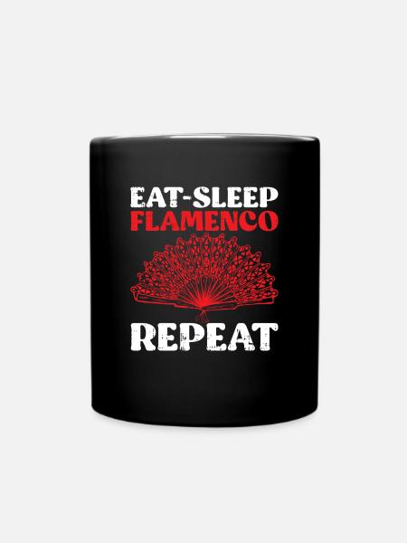 Flamenco - Tasse einfarbig - Schwarz