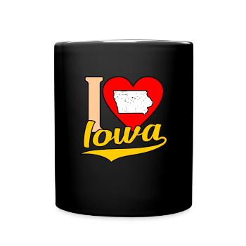 Home Iowa Gift - Full Colour Mug - black - Front