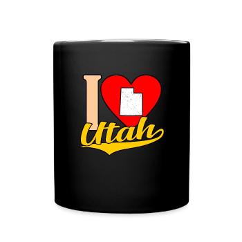 J’adore le cadeau de l’Utah - Mug uni - noir - Devant