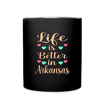 Cadeau de la vie en Arkansas - Mug uni - noir - Devant