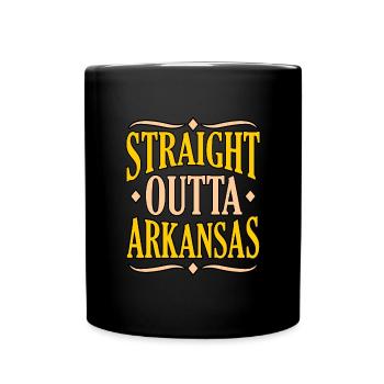 Directement de Arkansas Gift - Mug uni - noir - Devant