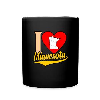 I Heart Minnesota Cadeau - Mug uni - noir - Devant