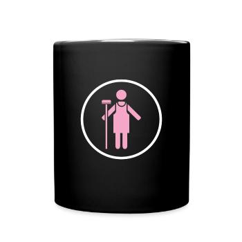 Cleaning lady Cleaner Cleaning Housewife - Full Colour Mug - black - Front