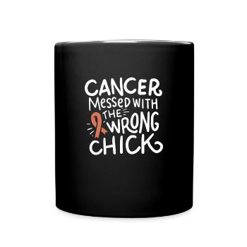 Ruban de chimio de l’endomètre survivant du cancer de l’utérus - Mug uni - noir - Devant