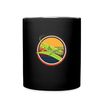 Grasshopper Insects Grasshopper - Full Colour Mug - black - Front