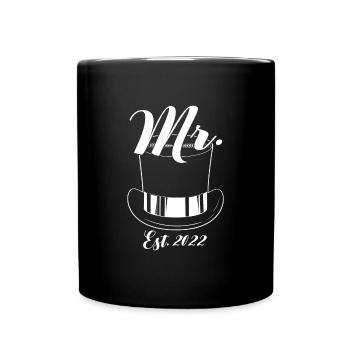 Herr Est 2022 Level Up In Life Game Of Life - Tasse einfarbig - Schwarz - Vorne