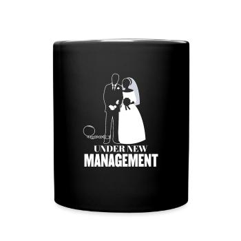 Unter Neuem Management Im Leben Heirat Hochzeit - Tasse einfarbig - Schwarz - Vorne