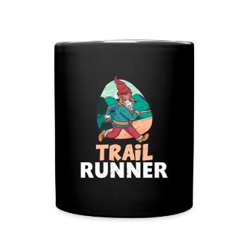 TrailRunning Trailrunner Dwarf Runner Athletes - Full Colour Mug - black - Front