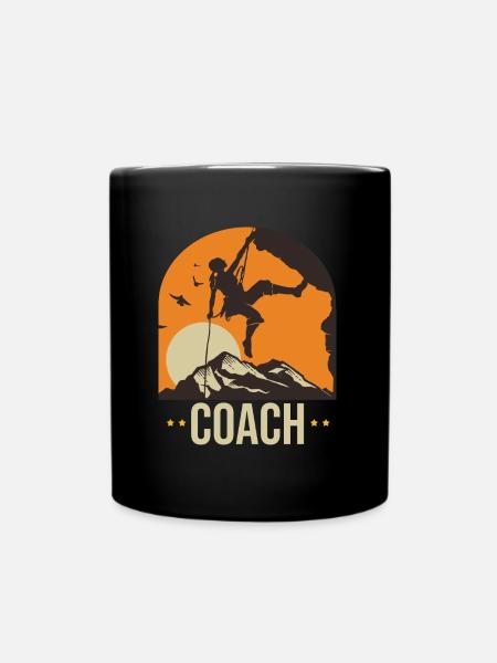 coach escalade grimper grimpe escalader femme - Mug uni - noir