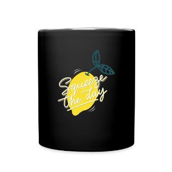 Squeeze The Day LemonAde - Full Colour Mug - black - Front