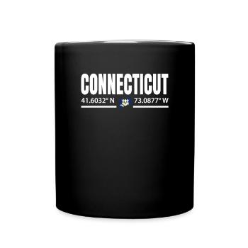 Connecticut travel gift - Full Colour Mug - black - Front