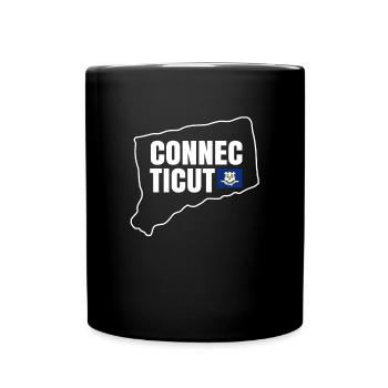 Connecticut home proud gift - Full Colour Mug - black - Front