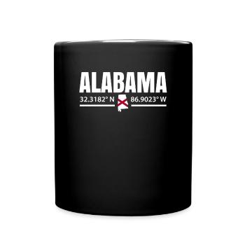 Alabama stolz geschenk - Tasse einfarbig - Schwarz - Vorne