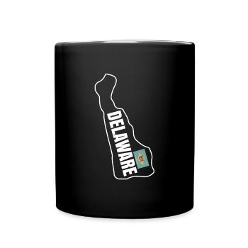 Delaware Home State Geschenk - Tasse einfarbig - Schwarz - Vorne