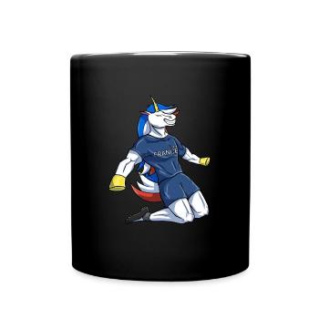 Supporter équipe de france coupe du monde football - Mug uni - noir - Devant